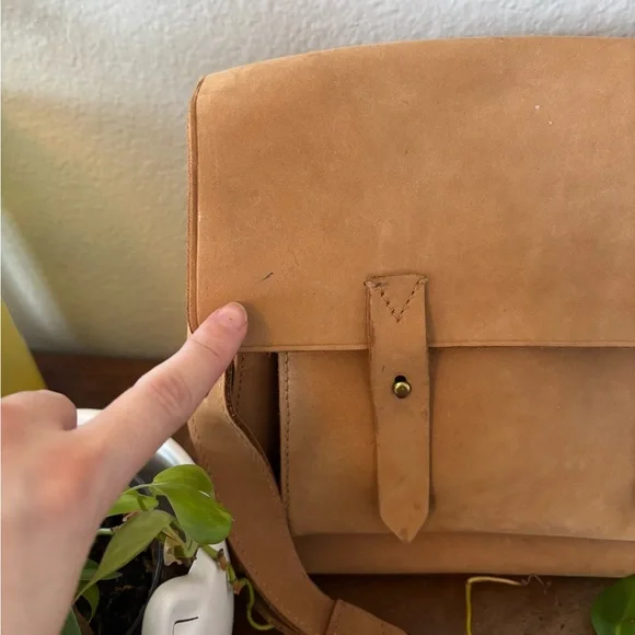 Madewell | RARE Essex vintage brown leather satchel crossbody bag - Picture 3 of 14